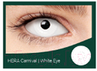 Комплект контактных линз Hera Carnival White Eye Sph-0.00 079 (2шт)