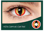 Комплект контактных линз Hera Carnival Cat Red Sph-0.00 A185 (2шт)