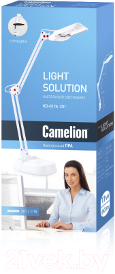 Настольная лампа Camelion KD-017С С01 / 3279 (белый)