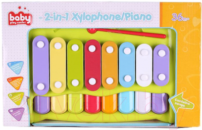 Музыкальная игрушка Darvish Ксилофон и пианино 2в1 / DV-T-1710