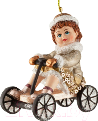 

Елочная игрушка Erich Krause, Бежевый, Decor Девочка на велосипеде / 47690