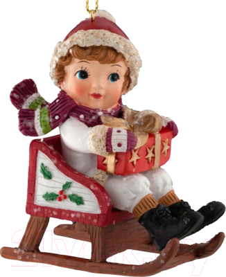 

Елочная игрушка Erich Krause, Белый;коричневый, Decor Веселые сани / 45845