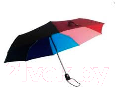 Зонт складной Ame Yoke ОК550Р (темная радуга)