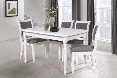 Обеденный стол Мебель-Класс Дионис 01 (белый)