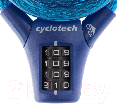 Велозамок Cyclotech P0TKD9KOEN / S20ECYSL002-3M (синий)