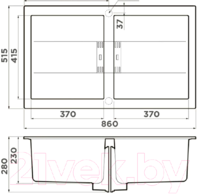 Мойка кухонная Omoikiri Banzen 86-2-GB (4993319)