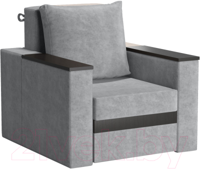 Кресло мягкое Sofos Браун нераскладное Тип A (Nevada Ash/венге)
