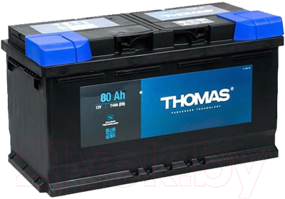 Автомобильный аккумулятор THOMAS R+ (80 А/ч)