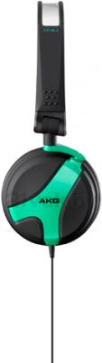 Наушники AKG K518 (черный/зеленый) - вид сбоку
