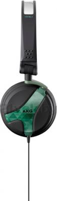 Наушники AKG K518 Delta (черный/зеленый) - вид сбоку