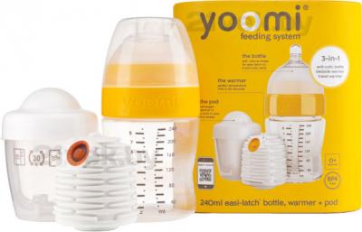 Бутылочка для кормления Yoomi 8oz W+P+T (240мл) - общий вид