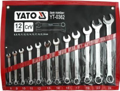 Набор ключей Yato YT-0362 (12 предметов) - общий вид