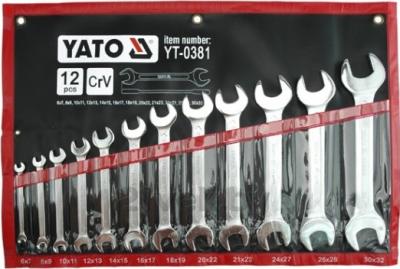 Набор ключей Yato YT-0381 (12 предметов) - общий вид