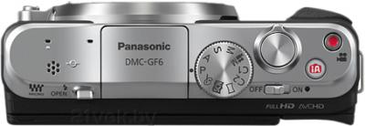 Беззеркальный фотоаппарат Panasonic Lumix DMC-GF6KEE - вид сверху (без объектива)