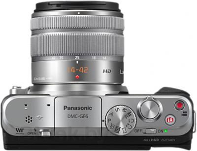 Беззеркальный фотоаппарат Panasonic Lumix DMC-GF6KEE - вид сверху