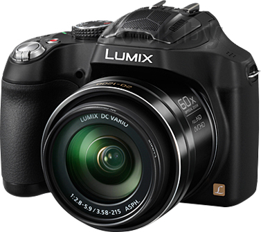 Компактный фотоаппарат Panasonic Lumix DMC-FZ72EE-K - общий вид