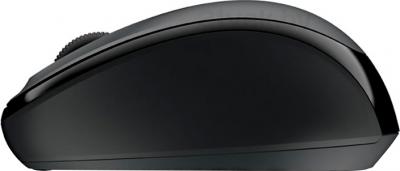 Мышь Microsoft Wireless Mobile Mouse 3500 / GMF-00289 (черный/серый) - вид сбоку