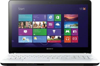 Ноутбук Sony Vaio SVF1521H1RW - фронтальный вид