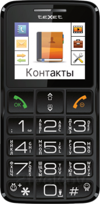 Мобильный телефон Texet TM-B112 (серый) - общий вид