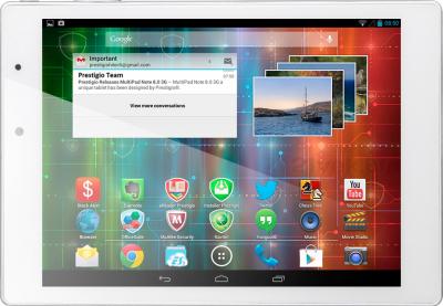 Планшет Prestigio MultiPad 4 Diamond 7.85 16GB (PMP7079D_WH_QUAD) - фронтальный вид (горизонтально)