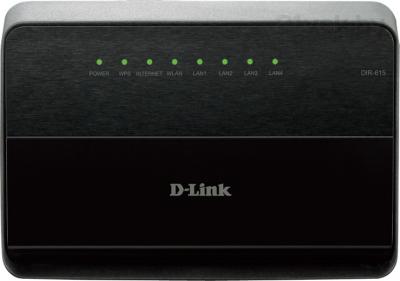 Беспроводной маршрутизатор D-Link DIR-615/K/R1A - фронтальный вид