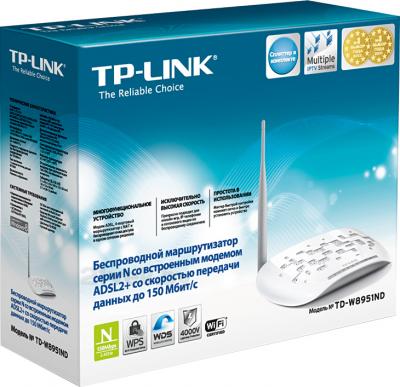 Беспроводной маршрутизатор TP-Link TD-W8951ND - коробка