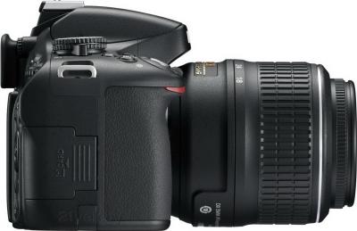 Зеркальный фотоаппарат Nikon D5100 Double Kit 18-55mm VR + 55-200mm VR - вид сбоку
