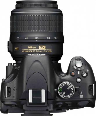 Зеркальный фотоаппарат Nikon D5100 Double Kit 18-55mm VR + 55-200mm VR - вид сверху