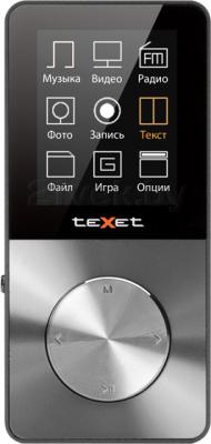 MP3-плеер Texet T-60 (8GB, серый) - вид спереди