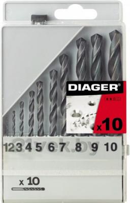 Набор сверл Diager HSS Standard 752С (10 предметов) - общий вид