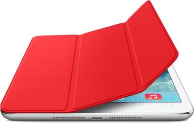 Чехол для планшета Apple iPad Mini Smart Cover MF394ZM/A (красный) - с белым айпадом