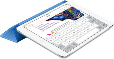 Чехол для планшета Apple iPad Air Smart Cover MF054ZM/A (Blue) - в сложенном виде