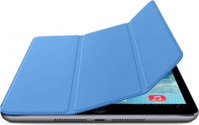 Чехол для планшета Apple iPad Air Smart Cover MF054ZM/A (Blue) - с черным айпадом