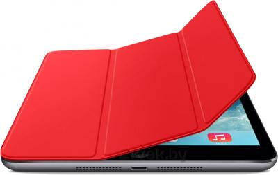 Чехол для планшета Apple iPad Air Smart Cover MF058ZM/A (Red) - с черным айпадом