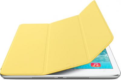 Чехол для планшета Apple iPad Air Smart Cover MF057ZM/A (Yellow) - с белым айпадом