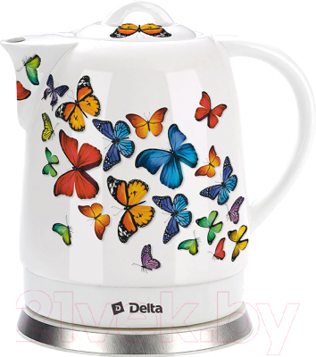 Электрочайник Delta DL-1233A (бабочки)