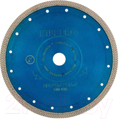 Отрезной диск алмазный Hilberg 230 ультратонкий турбо X / HM406