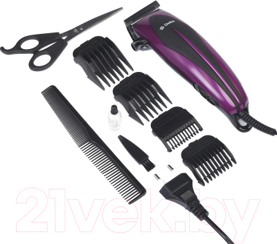 Машинка для стрижки волос Delta DL-4015 (фиолетовый)