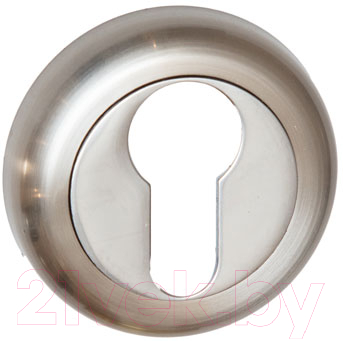 Накладка на цилиндр Lockstyle Круглая PRO-ET SN/CP (матовый никель/хром)