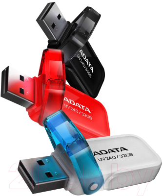 Usb flash накопитель A-data DashDrive UV240 Red 16GB (AUV240-16G-RRD)
