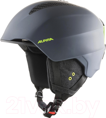 Шлем горнолыжный Alpina Sports 2020-21 Grand / A9226-31 (р-р 57-61, Charcoal/матовый неон)