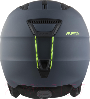 Шлем горнолыжный Alpina Sports 2020-21 Grand / A9226-31 (р-р 57-61, Charcoal/матовый неон)