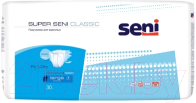 Подгузники для взрослых Seni Super Classic Large (30шт)