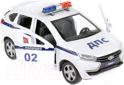 Автомобиль игрушечный Технопарк Lada Xray. Полиция / XRAY-12POL-WH