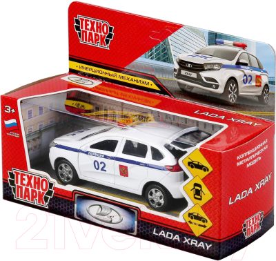 Автомобиль игрушечный Технопарк Lada Xray. Полиция / XRAY-12POL-WH