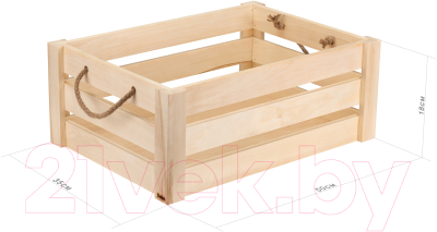 Ящик деревянный с отсеками Eco Life Wood купить в интернет-магазине Wildberries