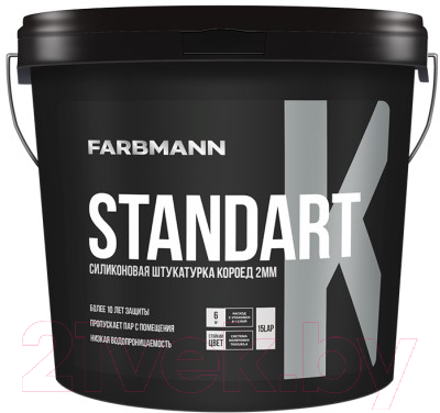 Штукатурка готовая декоративная Farbmann Standart K база LАP (4.5кг)