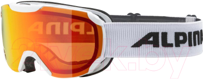 Маска горнолыжная Alpina Sports Thaynes HM / A72708-11 (белый/оранжевый)