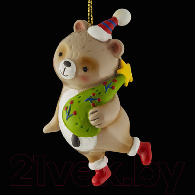 Елочная игрушка Erich Krause Decor Медведь глазурный / 47730