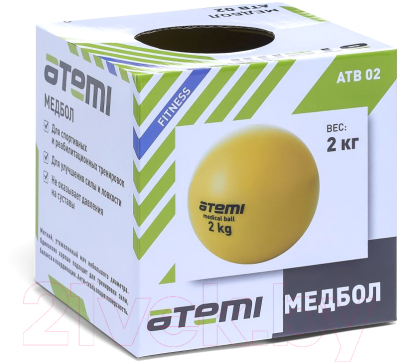 Медицинбол Atemi ATB02 (2кг)